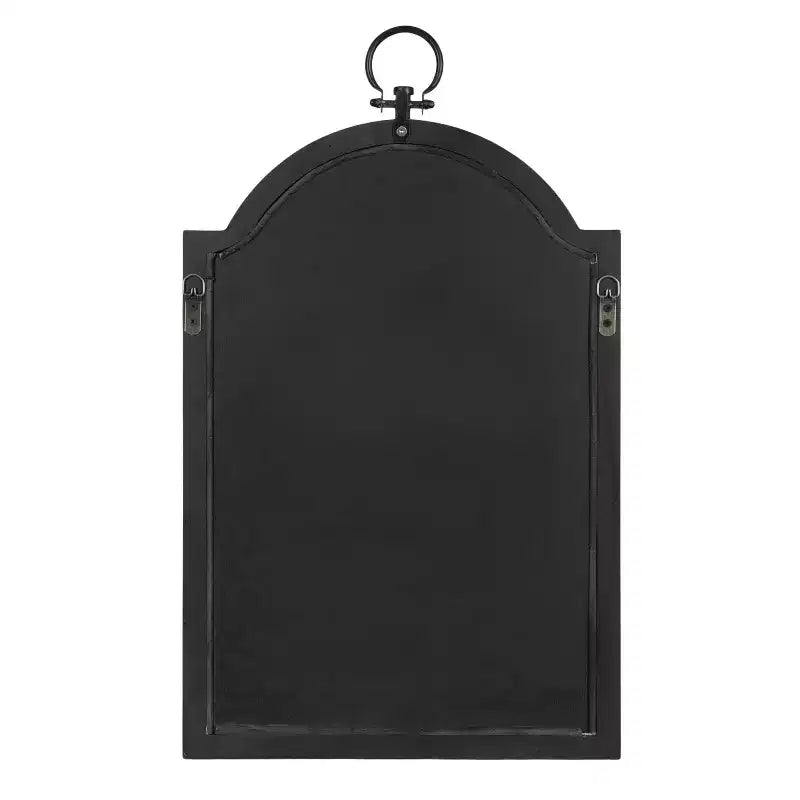Specchio da parete Ohara Arch nero, 45,7x76,2 cm: Stile tradizionale, parte superiore arrotondata, montaggio a parete