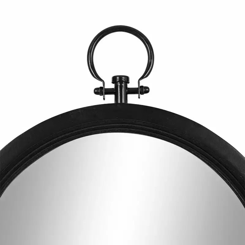Specchio da parete Ohara Arch nero, 45,7x76,2 cm: Stile tradizionale, parte superiore arrotondata, montaggio a parete