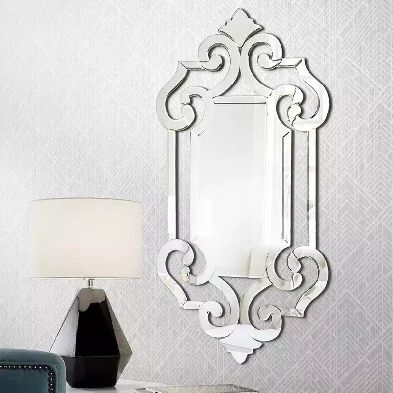 Specchio da parete senza cornice a figura intera Howard Elliott 54"x14" Allan Andrews Collezione Whitby: stile moderno, materiale vetro, montaggio a parete