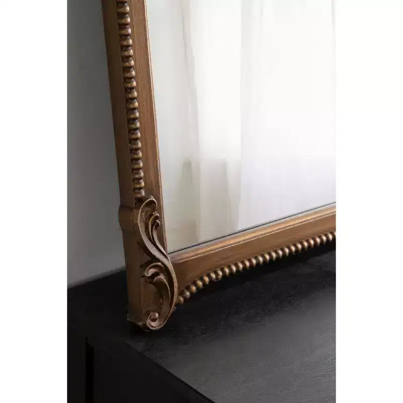 Specchio da parete ad arco Hubanks 40"x30" oro