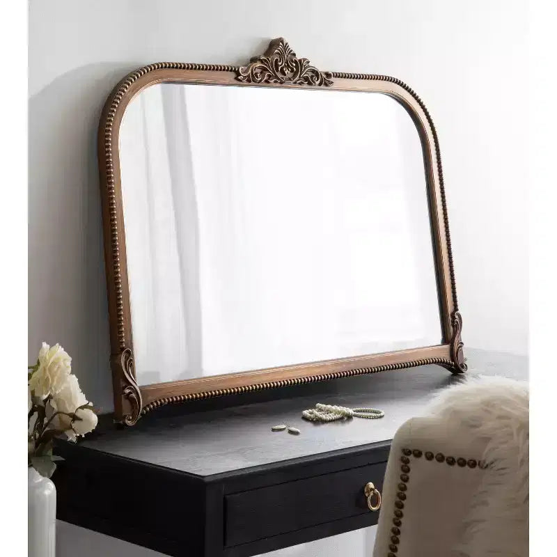 Specchio da parete ad arco Hubanks 40"x30" oro