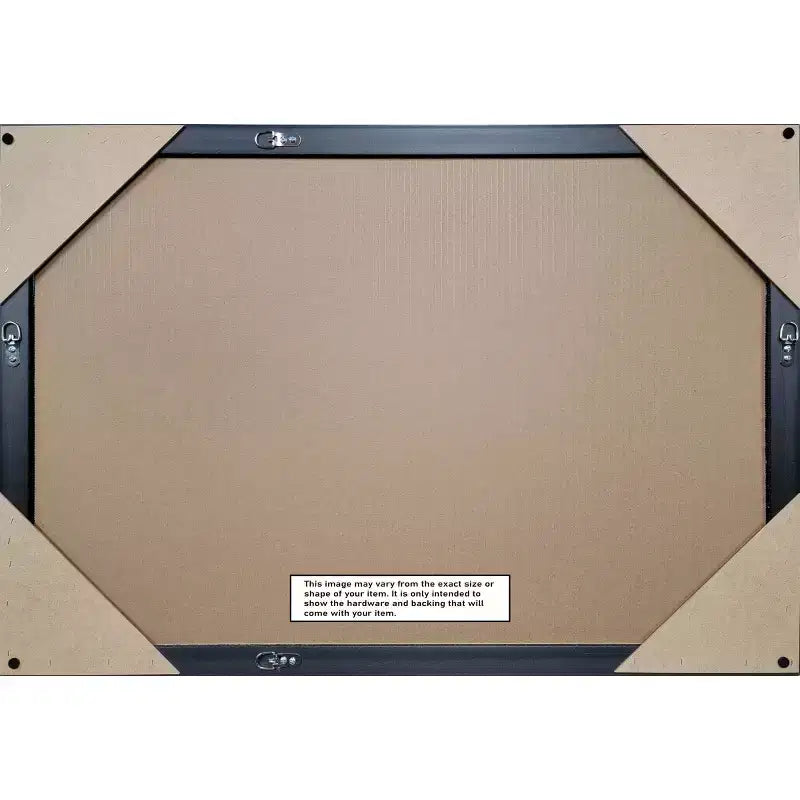 Specchio da parete per bagno in legno non smussato Fleur Silver, 41"x29": Design rettangolare moderno, a parete, ferramenta inclusa