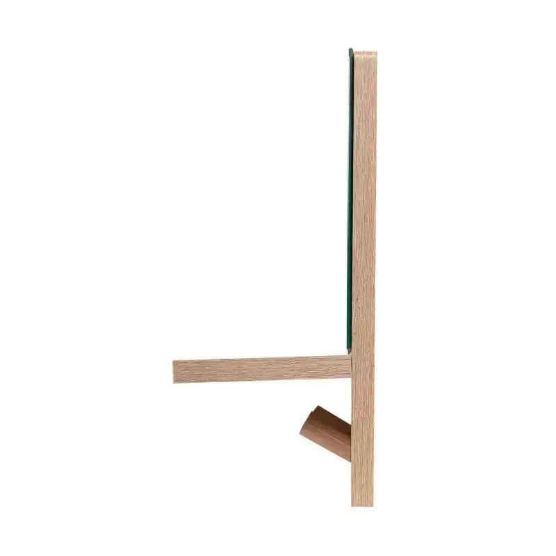 Specchio decorativo Alva da 40 cm con mensola e 4 pomelli appendiabiti: rettangolare moderno, senza montaggio, cornice in legno, da parete