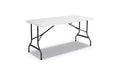 Iceberg IndestrucTable Classic Bi-Folding Table, Rectangular, 60 x 30 x 29, Platinum