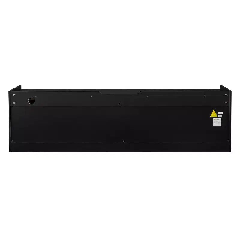 Mobile TV moderno, console TV, mobile multimediale con 4 cassetti, porte di ricarica e illuminazione LED ambientale, naturale/noce/nero
