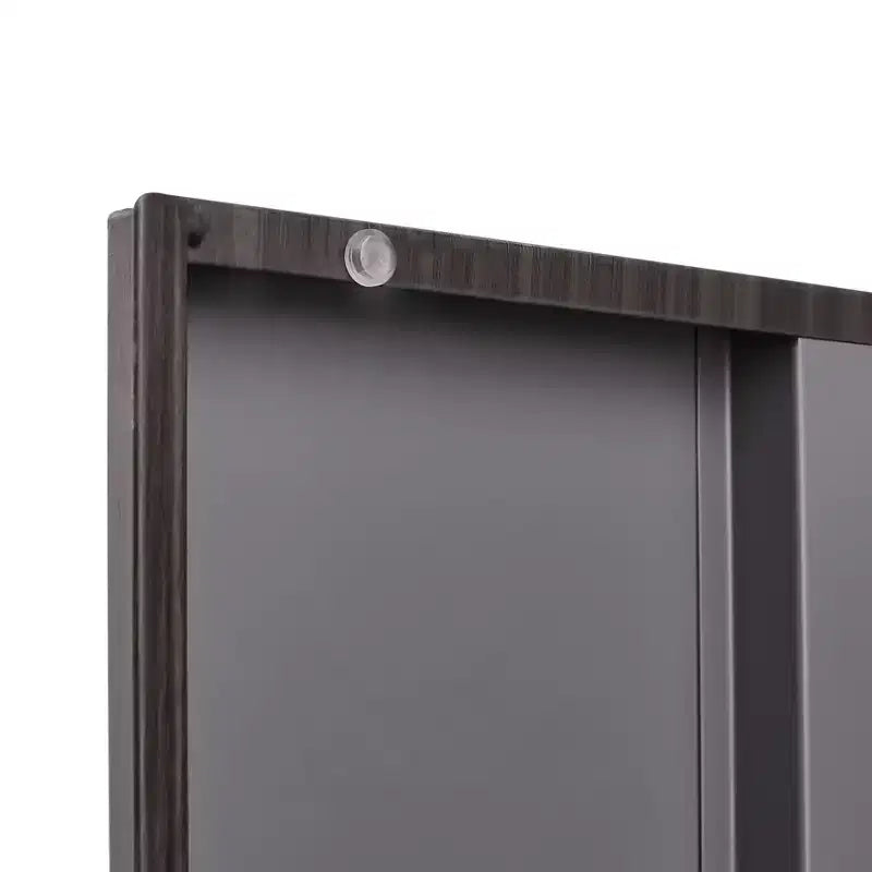Armadietto pieghevole in metallo da 27,5", classificatore con ante a chiave e ripiano regolabile, nero