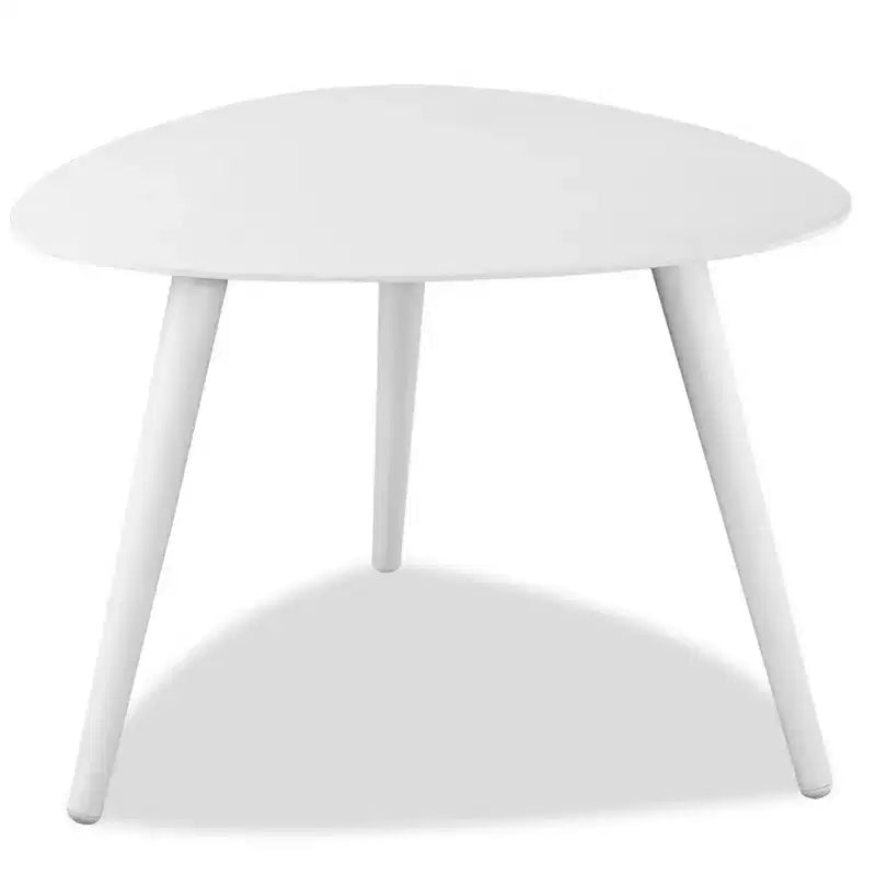 Tavolino da salotto in alluminio bianco da 14 pollici