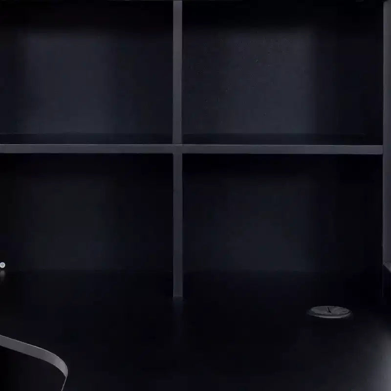 Scrivania angolare a L, scrivania per computer con libreria e ripiani, scrivania da studio 2 in 1 con cassetti, armadietti, scrivania moderna per ufficio, studio