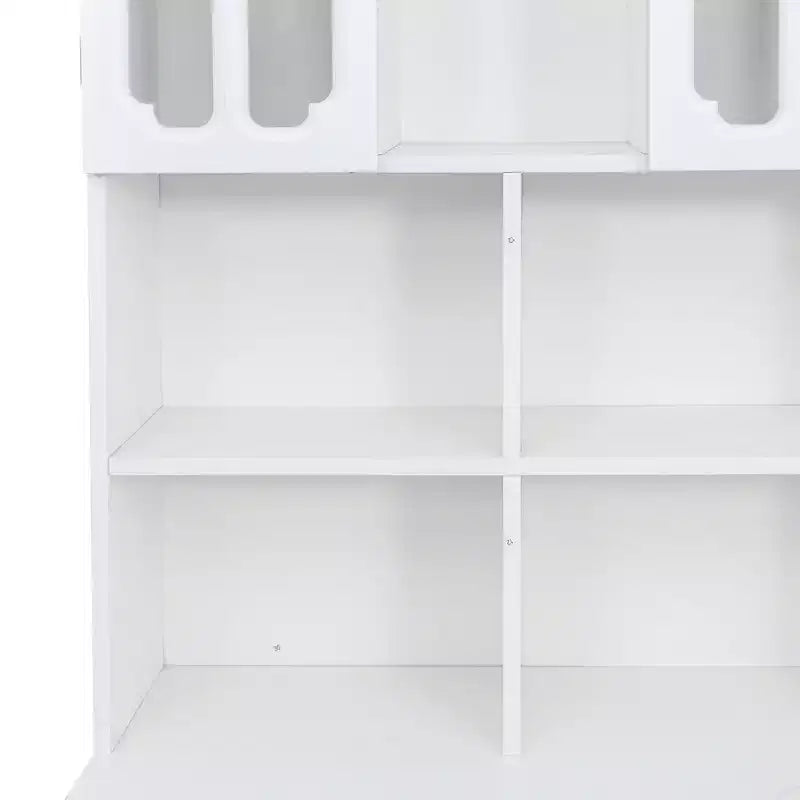 Scrivania angolare a L, scrivania per computer con libreria e ripiani, scrivania da studio 2 in 1 con cassetti, armadietti, scrivania moderna per ufficio, studio