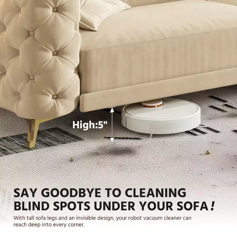 Moderno divano letto matrimoniale convertibile con pouf mobile, divano letto estraibile in velluto con seduta profonda per soggiorno o camera degli ospiti
