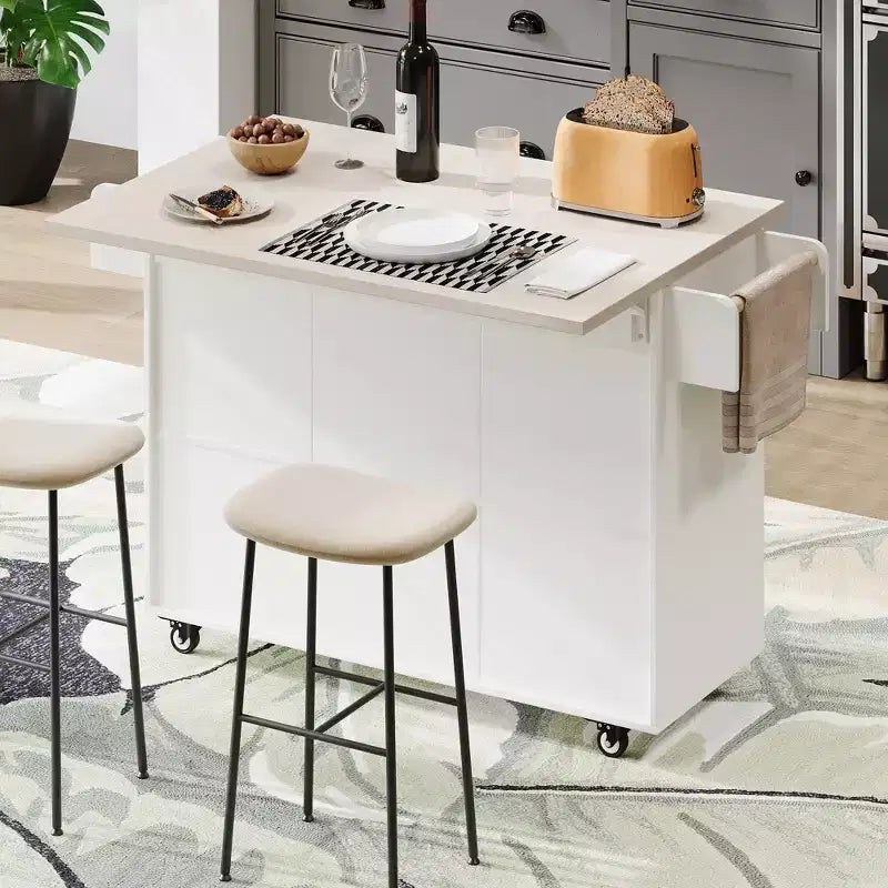 Carrello da cucina sumyeg con vano per pattumiera, anta a ribalta, portaspezie, portasciugamani e cassetto, carrello su ruote con ripiano regolabile per cucina