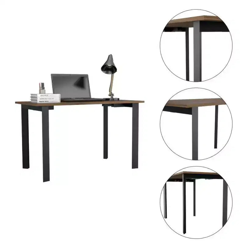 Scrivania per Computer Colombo Marrone: Stile Moderno, Assemblaggio per Adulti, Superficie Antigraffio
