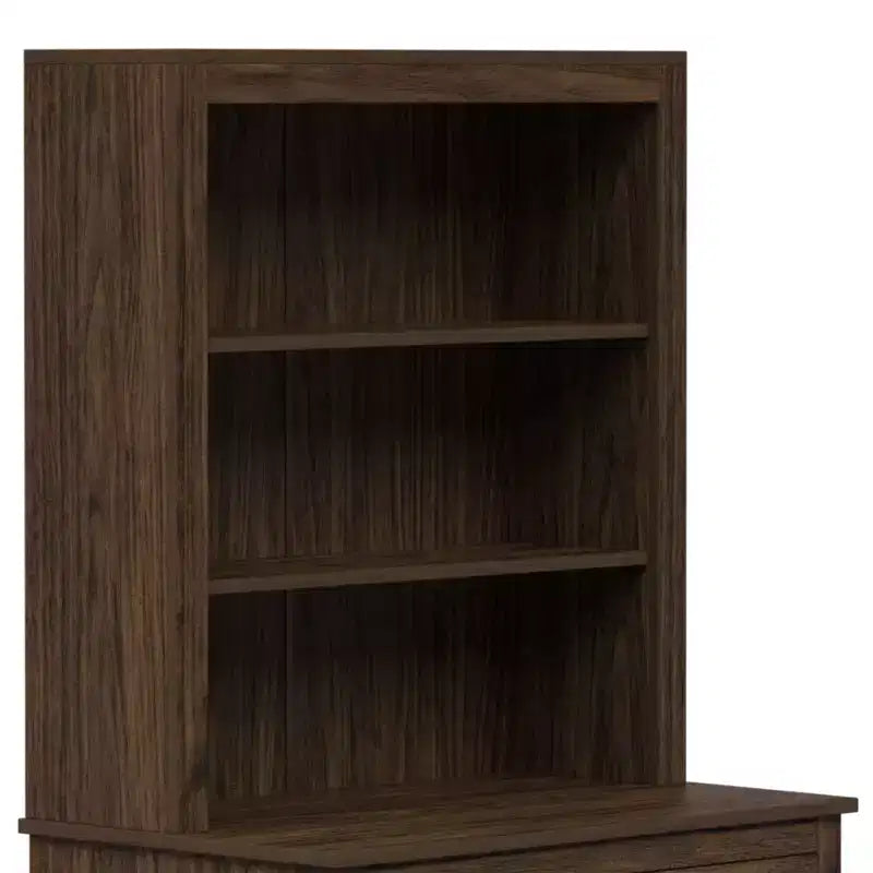 Madia-credenza indipendente Ellery con ripiani aperti, noce