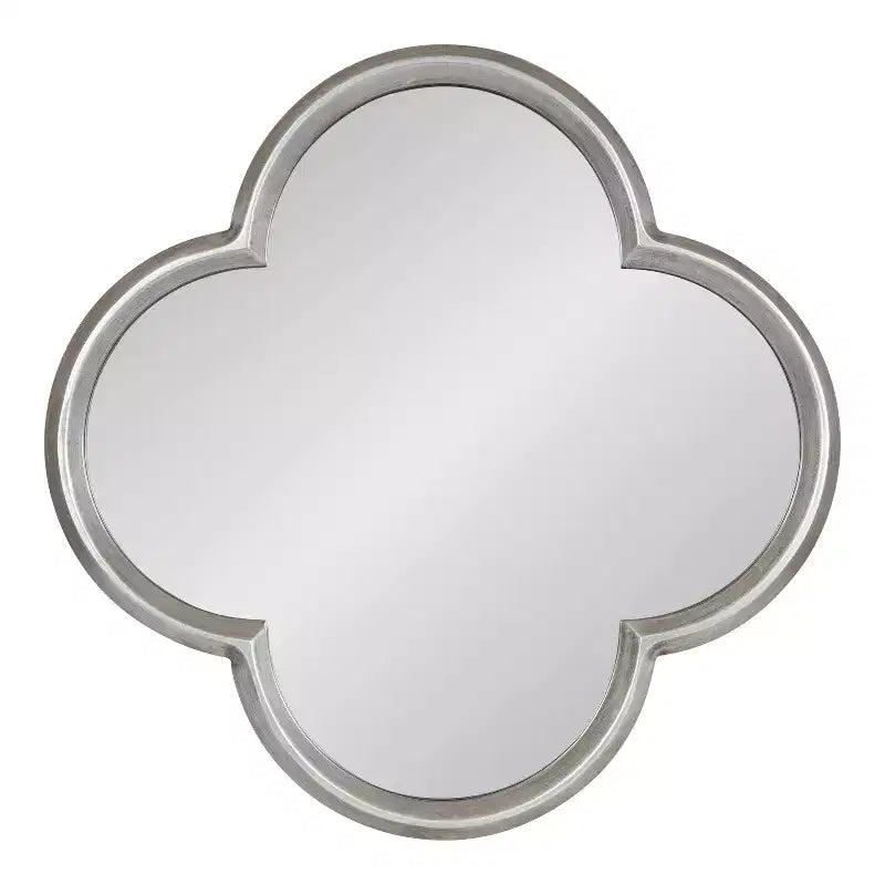 Specchio Krisi Scalloped MDF Scallop, 28x28, Argento