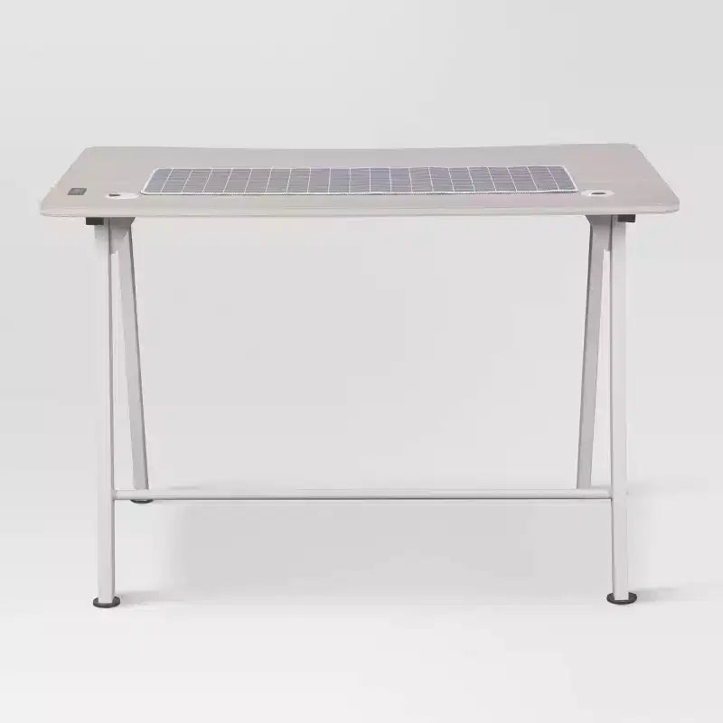 Scrivania da Gaming con Luci a LED e Supporto per Cuffie