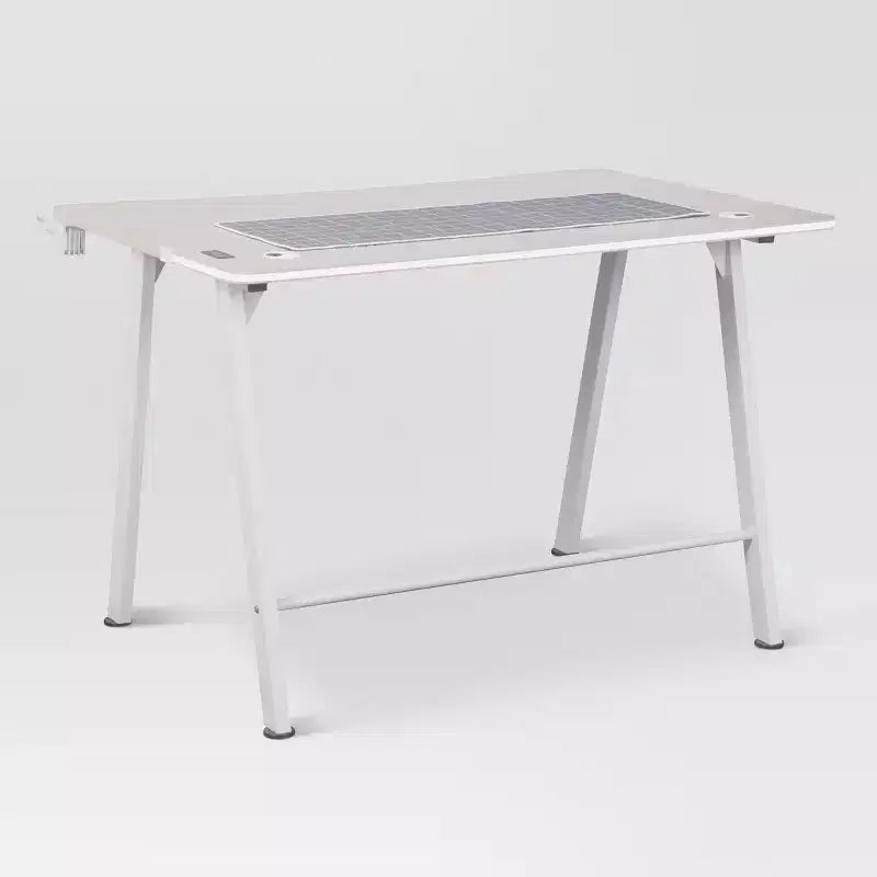 Scrivania da Gaming con Luci a LED e Supporto per Cuffie