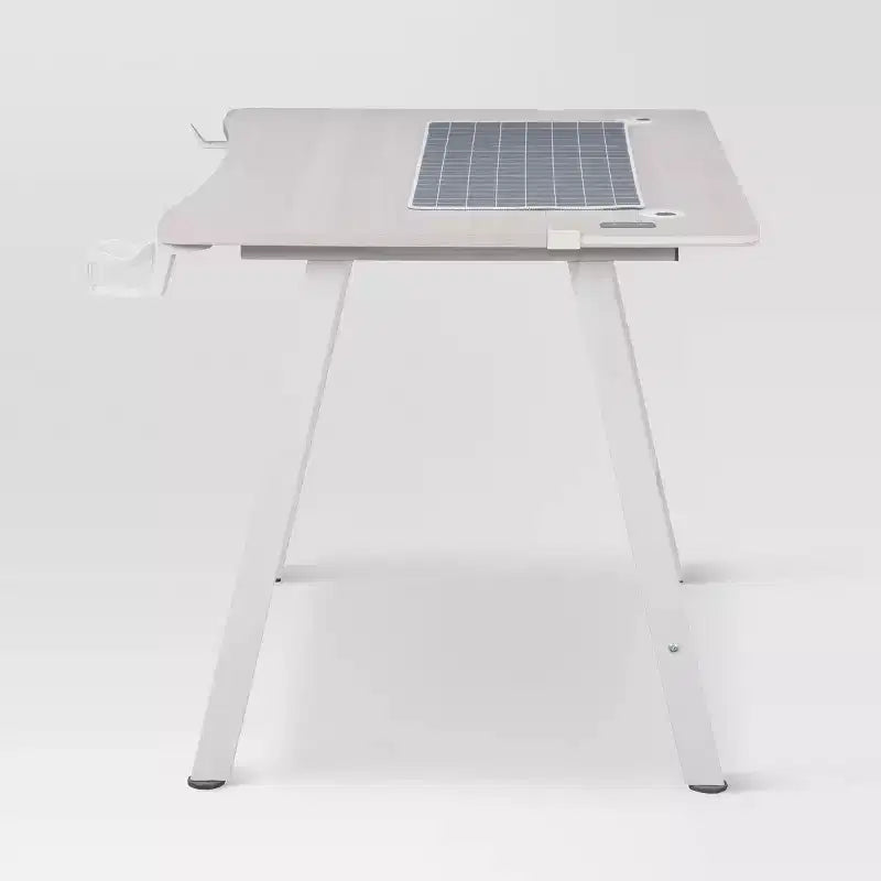 Scrivania da Gaming con Luci a LED e Supporto per Cuffie