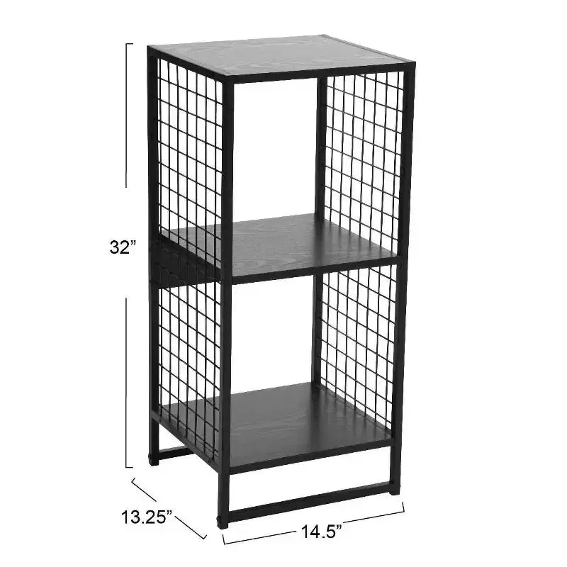 Household Essentials 28.15" Libreria a 2 ripiani con traliccio