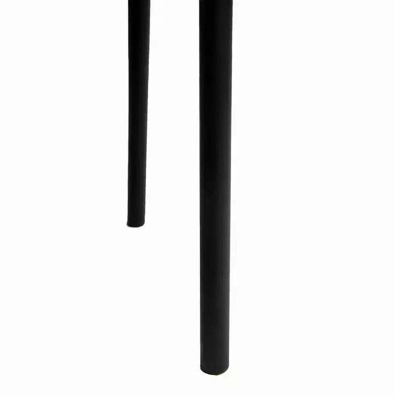 Sedia da pranzo moderna Ervilla, comoda poltrona imbottita con gambe in ferro nero, per cucina, sala da pranzo, bar, ristorante